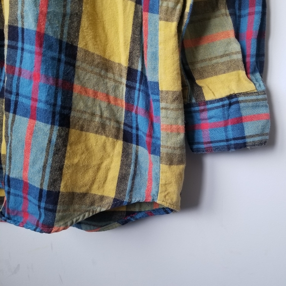 Vintage Sears men's plaid flannel button down top - Picture 8 of 10